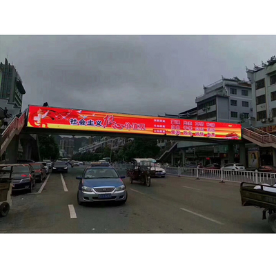 P5 P6 หน้าจอแสดงผล LED โฆษณากลางแจ้ง Tianqiao Corridor P8 หน้าจอ LED สองด้านกลางแจ้ง