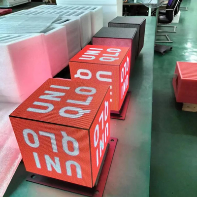 ป้ายโฆษณา LED Cube ในร่ม / กลางแจ้ง SMD 2121 สำหรับร้านค้า / โรงแรม