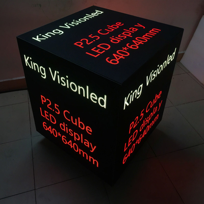ป้ายโฆษณา LED Cube ในร่ม / กลางแจ้ง SMD 2121 สำหรับร้านค้า / โรงแรม