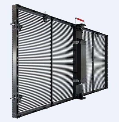 Full Colour Super Slim Bright LED Display Panel Curtain Glass P2.6-7.82mm