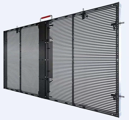 Full Colour Super Slim Bright LED Display Panel Curtain Glass P2.6-7.82mm