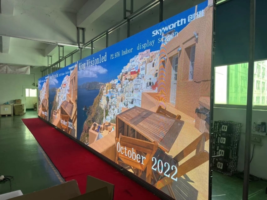 ปาร์ตี้ในร่ม P2.9 เวที Pantalla ให้เช่าผนังวิดีโอ 500x500 มม. แผงอลูมิเนียม 4K