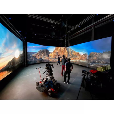 8k Modular Led Wall Display 3D Immersive Virtual Film Shooting Studio พื้นหลังเหตุการณ์
