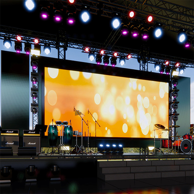 Full Color P3.91 P4.81 หน้าจอแสดงผล LED เช่ากลางแจ้ง 500x1000mm 3840hz แผงจอแสดงผล Led Stage