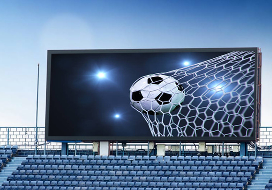 โฆษณาสีเต็มรูปแบบ LED สนามฟุตบอลกลางแจ้งปริมณฑล P6.67 P8 P10 จอแสดงผล LED