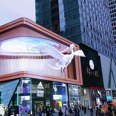 Waterproof HD Naked Eye 3D จอแสดงผล LED โฆษณากลางแจ้งแบบดิจิตอล LED Billboard P6 P8 P10