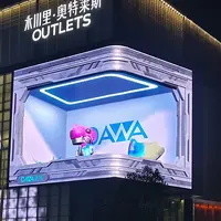 Waterproof HD Naked Eye 3D จอแสดงผล LED โฆษณากลางแจ้งแบบดิจิตอล LED Billboard P6 P8 P10