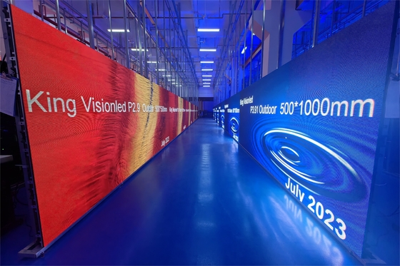 P3.91 เช่าจอ LED กลางแจ้ง 500 * 500 มม. หน้าจอแสดงผล LED 500 * 1,000 มม