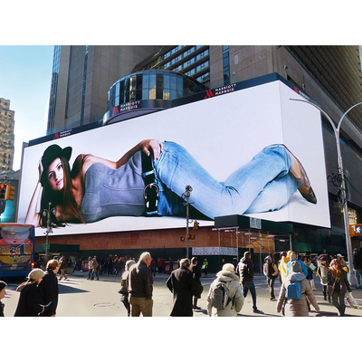 16x9 SMD P6 Dooh Display 10ftx12ft Led Outdoor Tv Billboard บิ๊กกันน้ำ