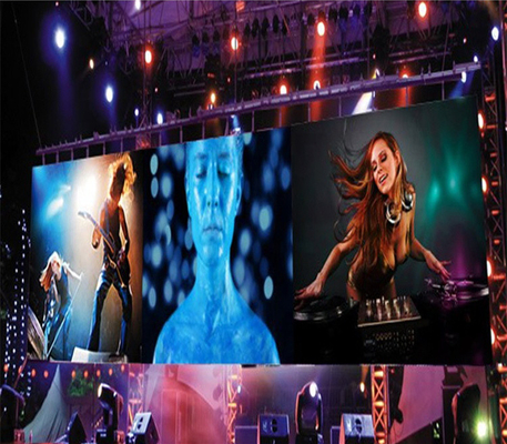 หน้าจอแสดงผล LED อลูมิเนียมหล่อแบบ Outdoor Full Color P2.9 P3.9 ผนังวิดีโอ LED ให้เช่า